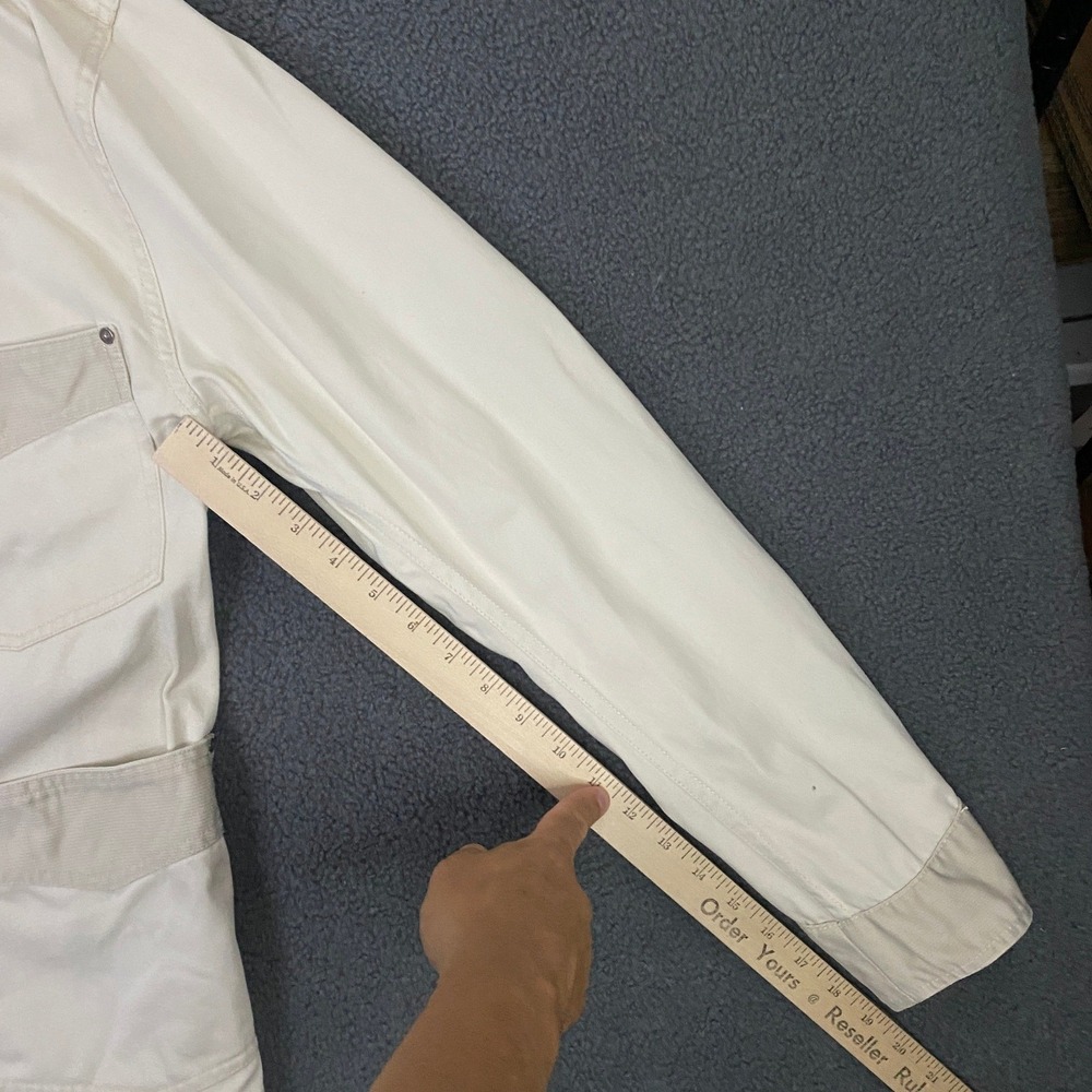 RRL Ralph Lauren Chore Jacket FITS Mens SMALL Canvas Corduroy Collar Barn Coat - Picture 15 of 16